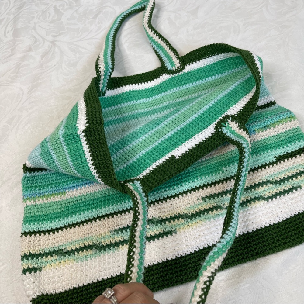 Handmade Crocheted Tote - Picture 3 of 3